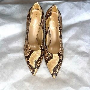 Sam Edelman Hilton Python Embossed Pumps Size 7